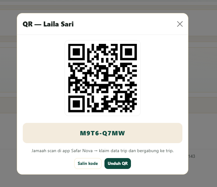 Bagikan QR klaim ke jamaah