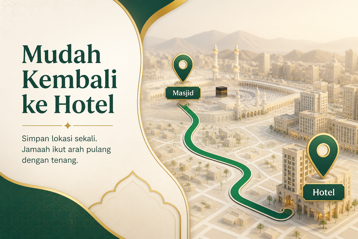 Jamaah mudah kembali ke hotel