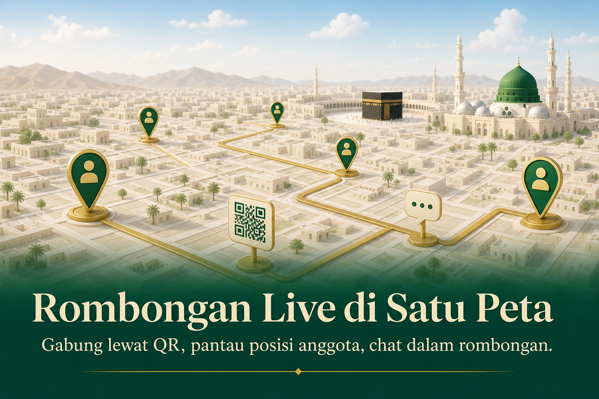 Rombongan dan keluarga tetap terhubung
