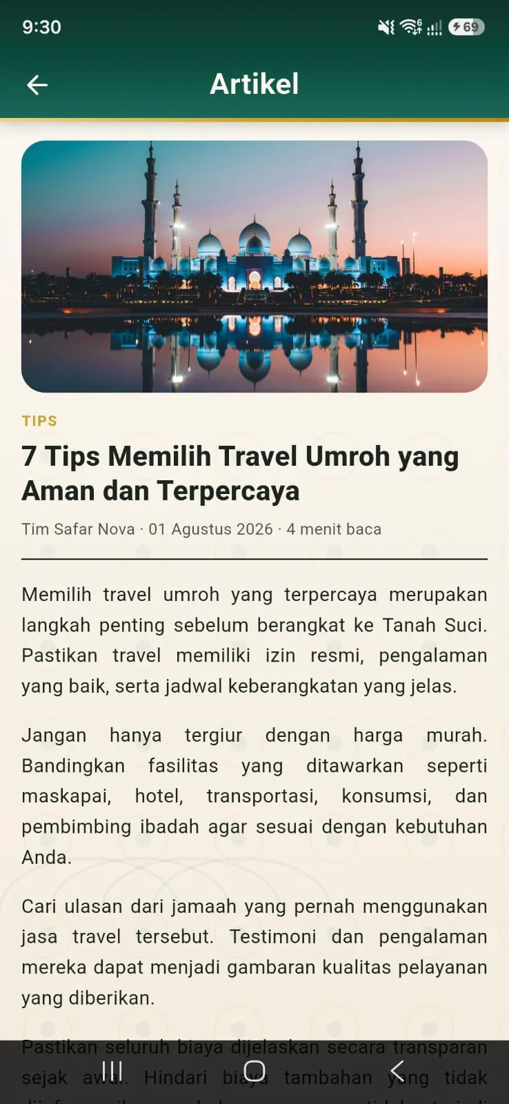 Baca artikel & tips